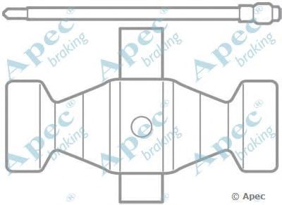APEC BRAKING kit1054 -  Комплектующие, тормозные колодки